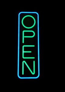 CARTEL OPEN ESTRUCTURA IMPRESA 3D PARA CARTEL NEON FLEX EL MUNDO DEL PC MERLO PADUA LIBERTAD MORENO ITUZAINGO ZONA OESTE