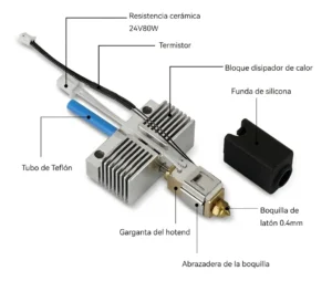 Hotend Completo Para Elegoo Neptune 4 Max en El Mundo del PC Zona Oeste, Merlo, MOreno, Ituzaingo, Castelar, Marcos Paz